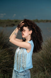 Sparkle Sky Blue vest